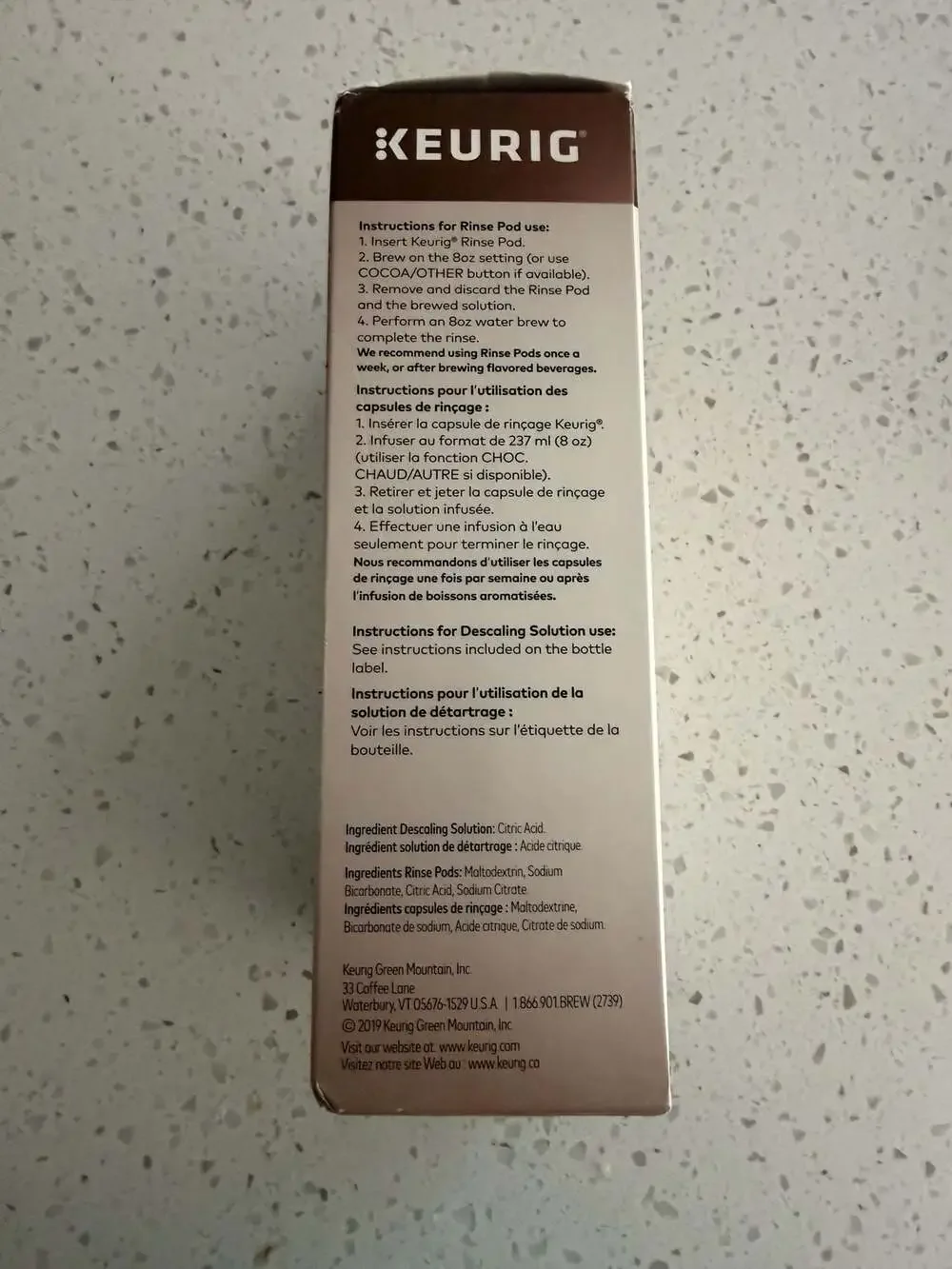 NEW Keurig Brewer Cleanse Kit Descaling Solution and Rinse Pods